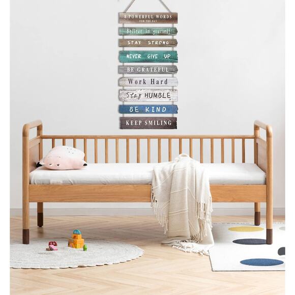 Rustic Wooden Motivational Wall Art Sign 12x24 Inspirational Quotes Decor New - Picture 7 of 9